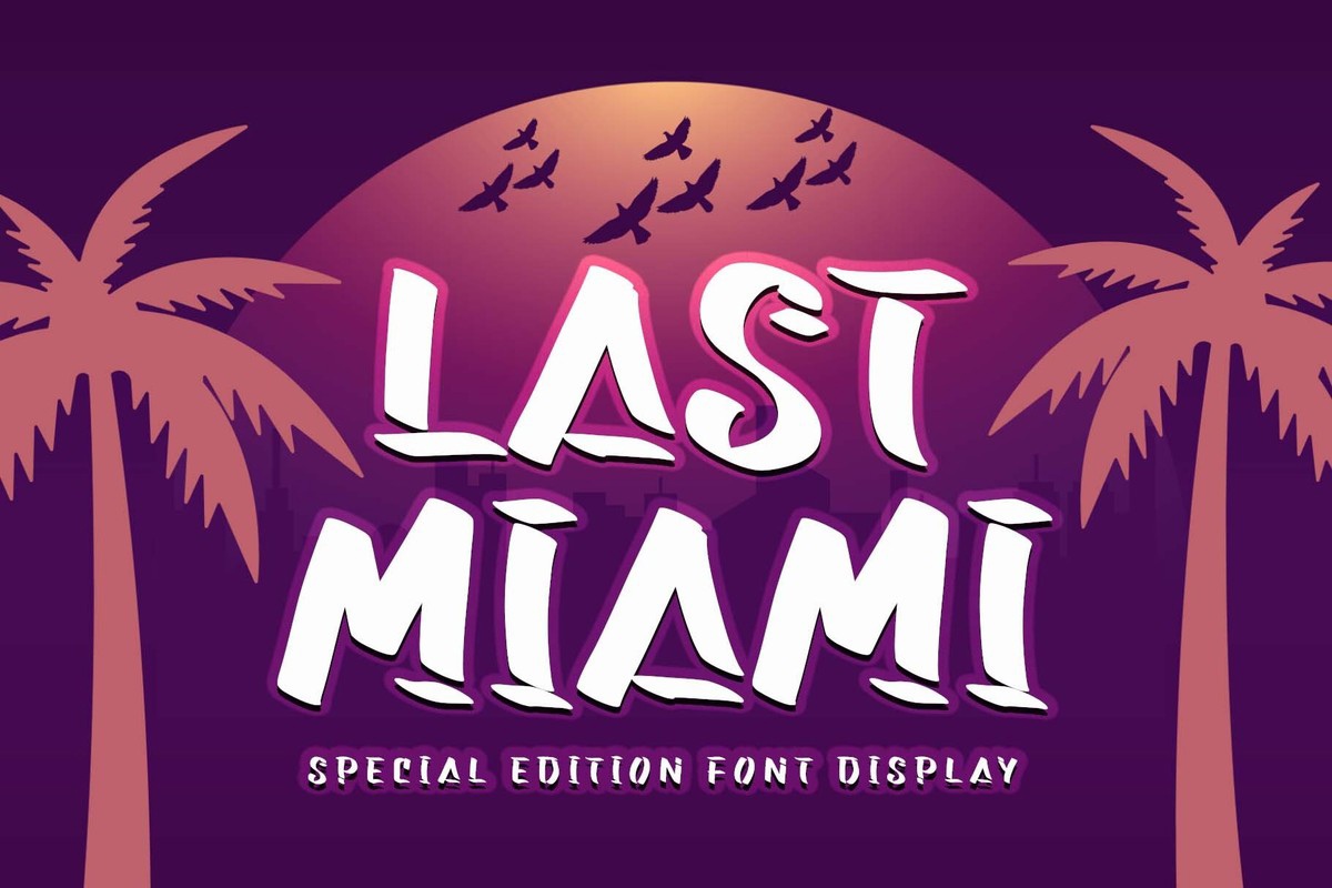 Шрифт Last Miami