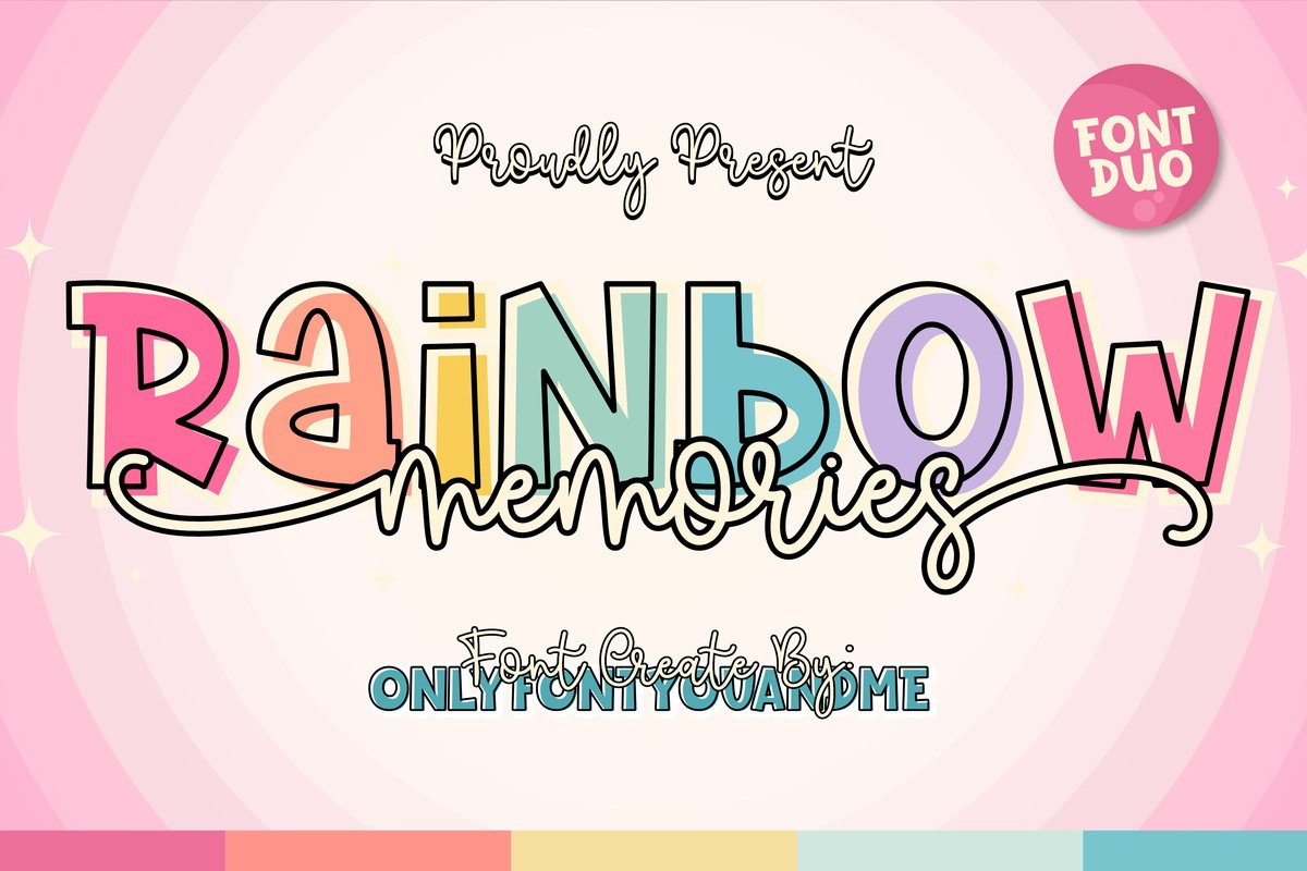 Шрифт Rainbow Memories