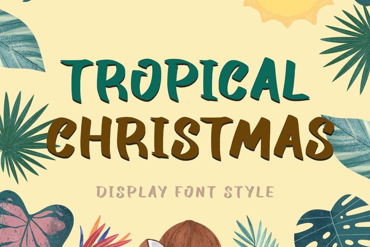 Шрифт Tropical Christmas