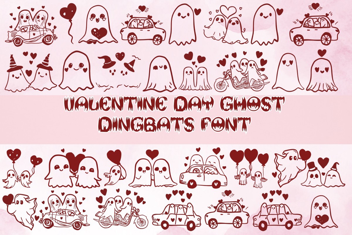 Шрифт Valentine Day Ghost