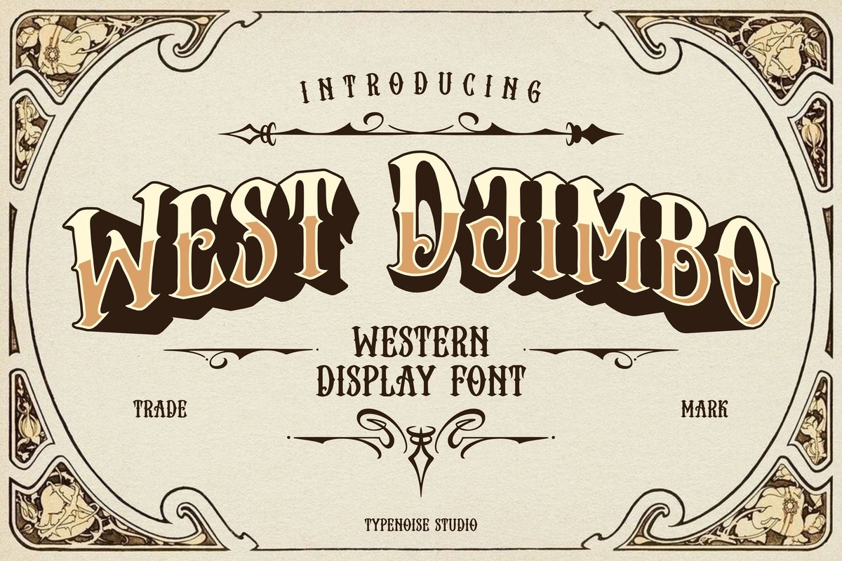 Шрифт West Djimbo