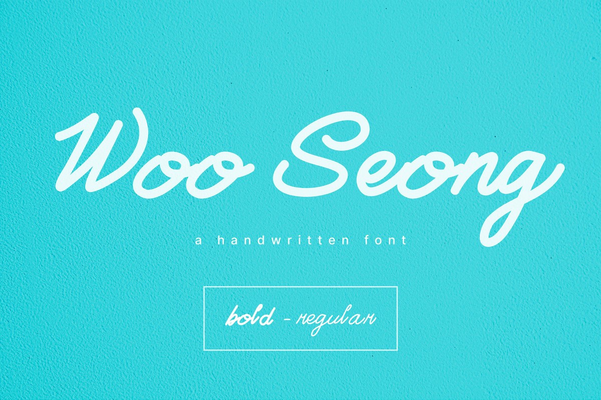 Шрифт Woo Seong