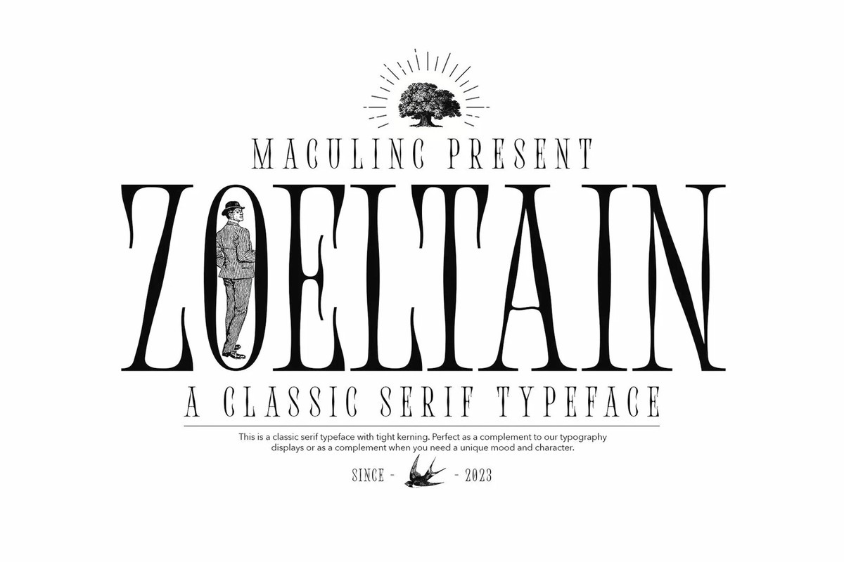 Шрифт Zoeltain Classic Serif