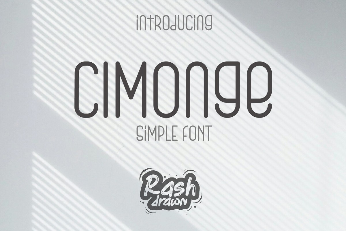 Шрифт Cimonge