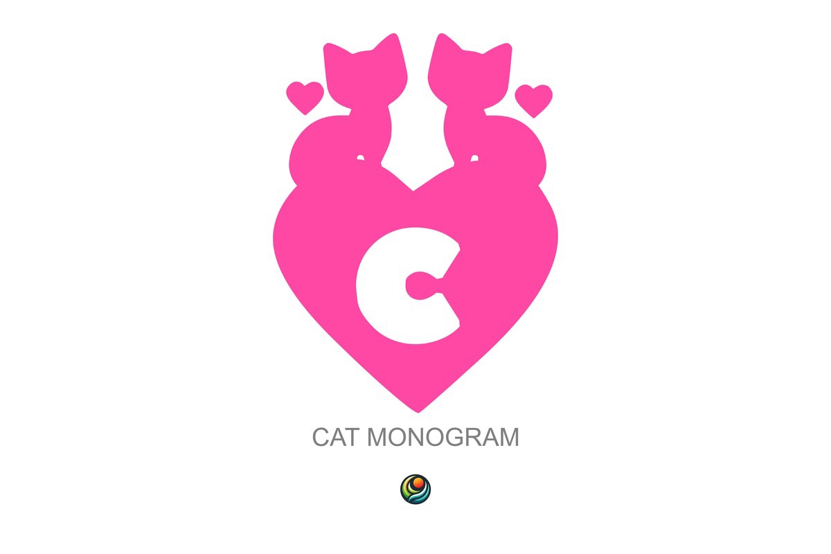 Шрифт Cat Monogram
