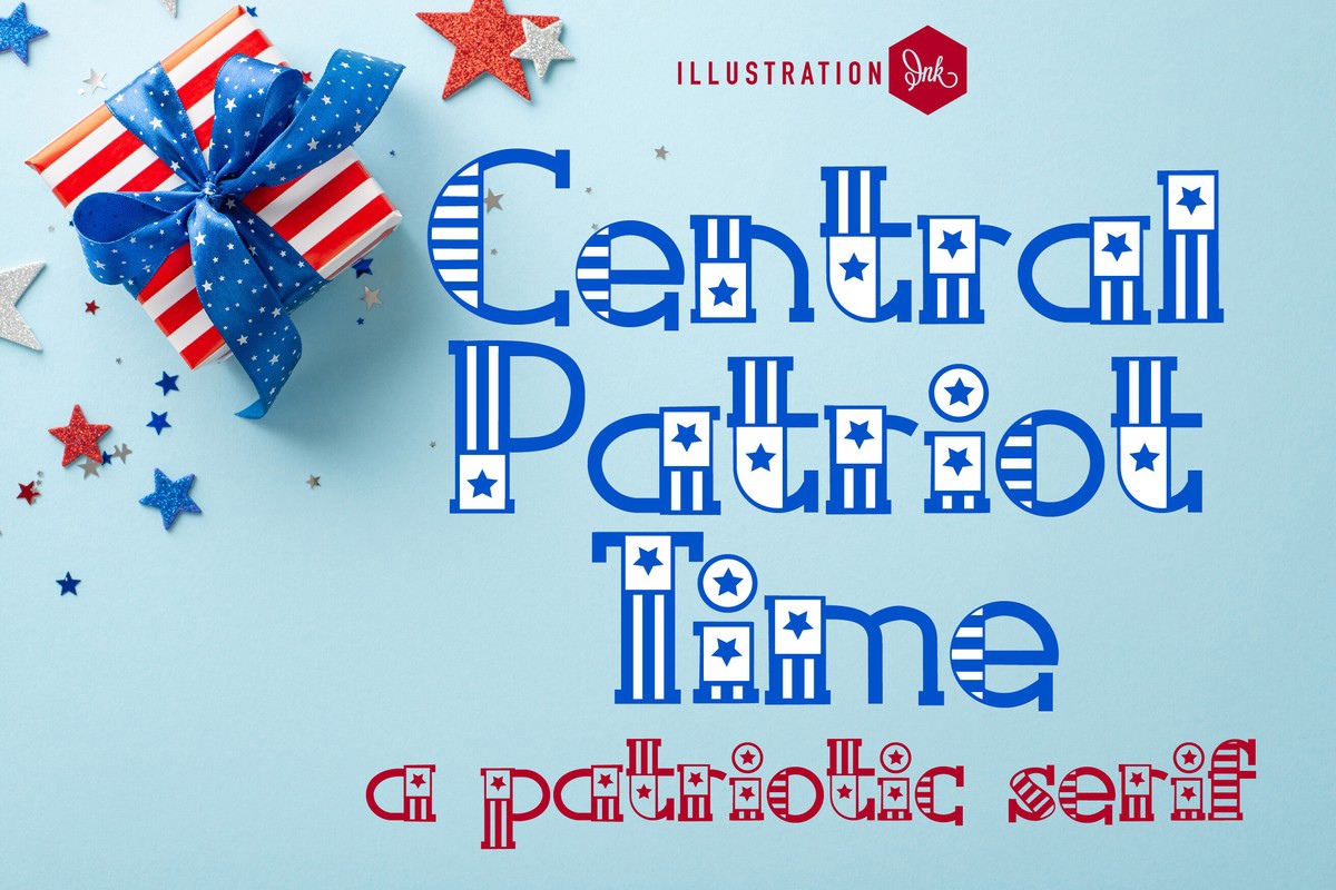 Шрифт ZP Central Patriot Time