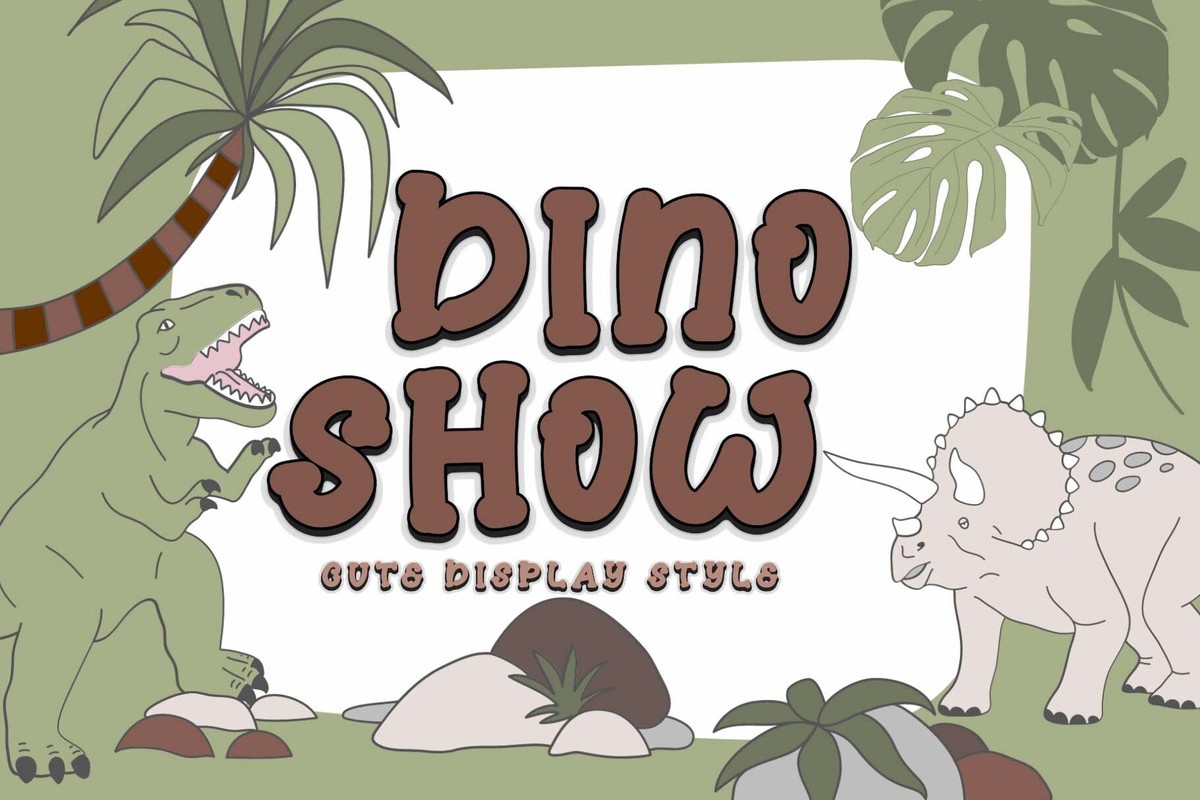Шрифт Dino Show