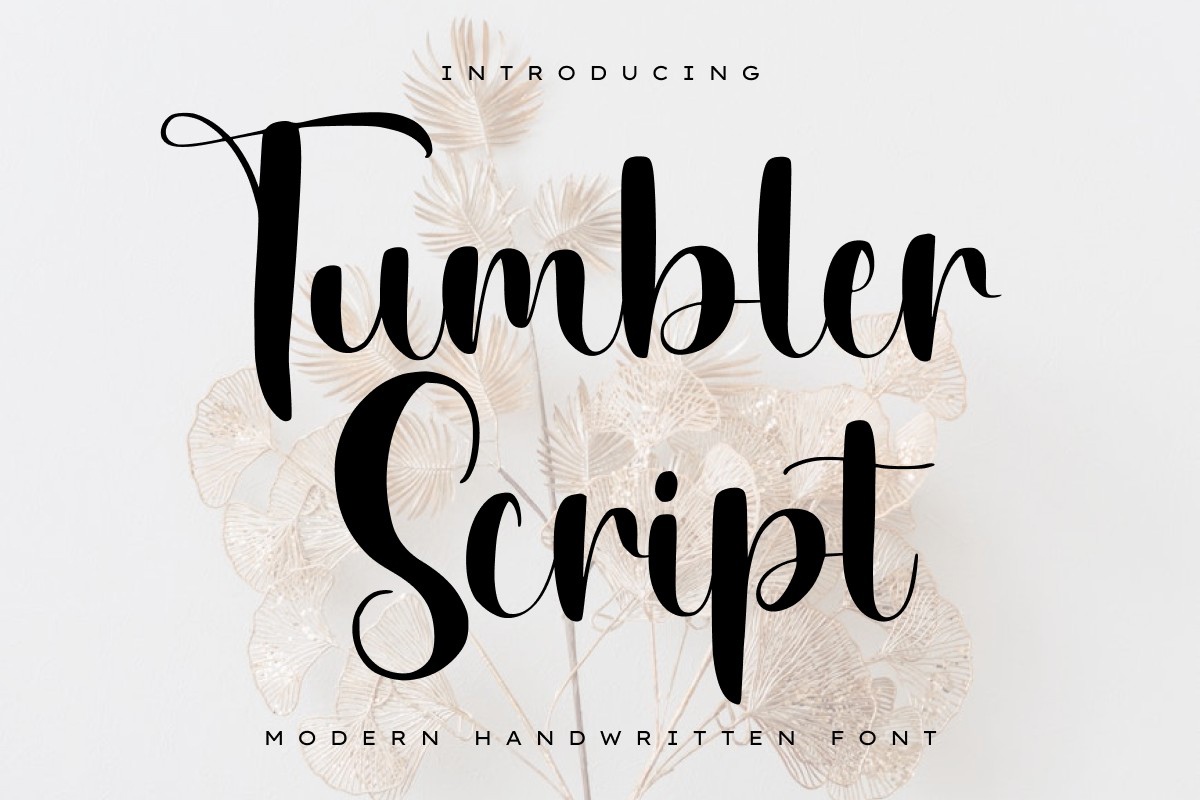 Шрифт Tumbler Script