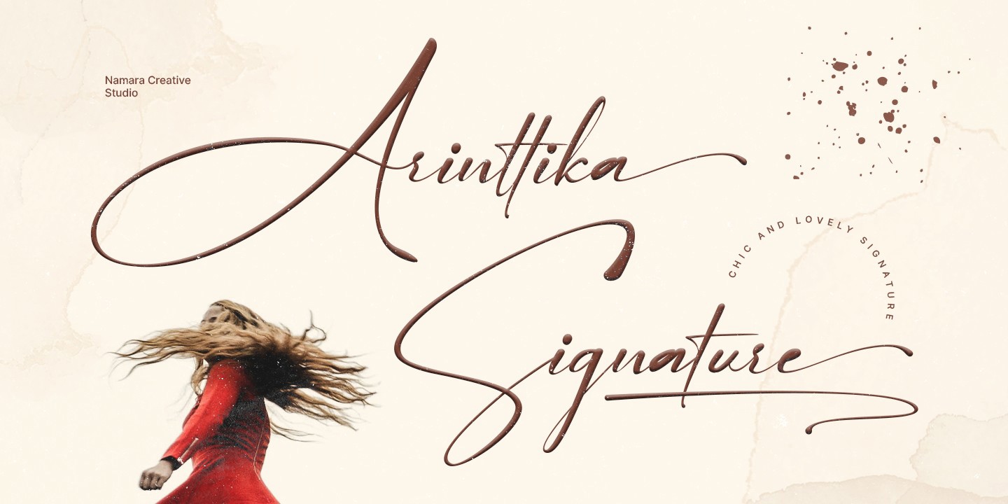 Шрифт Arinttika Signature