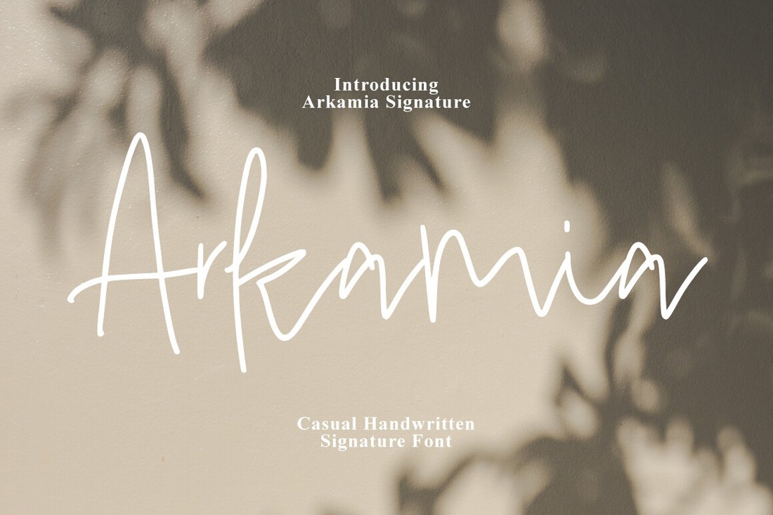 Шрифт Arkamia Signature