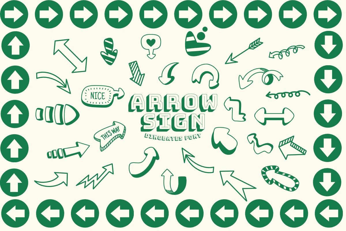 Шрифт Arrow Sign