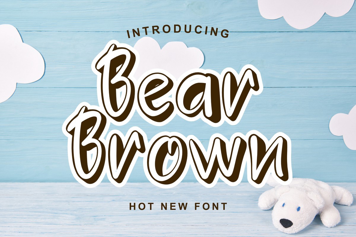 Шрифт Bear Brown