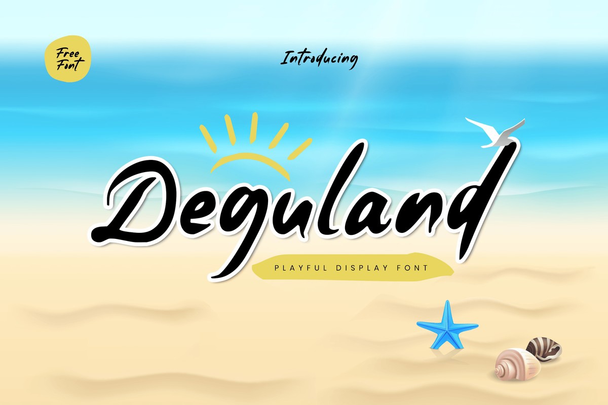 Шрифт Deguland