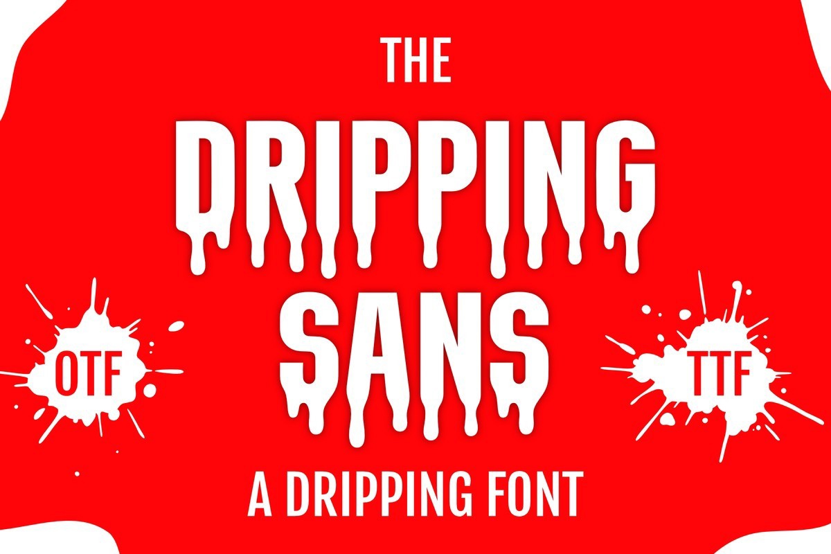 Шрифт Dripping Sans