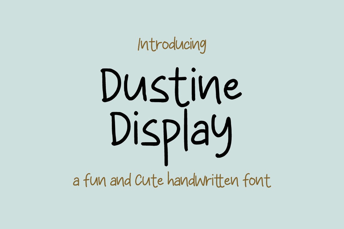 Шрифт Dustine Display