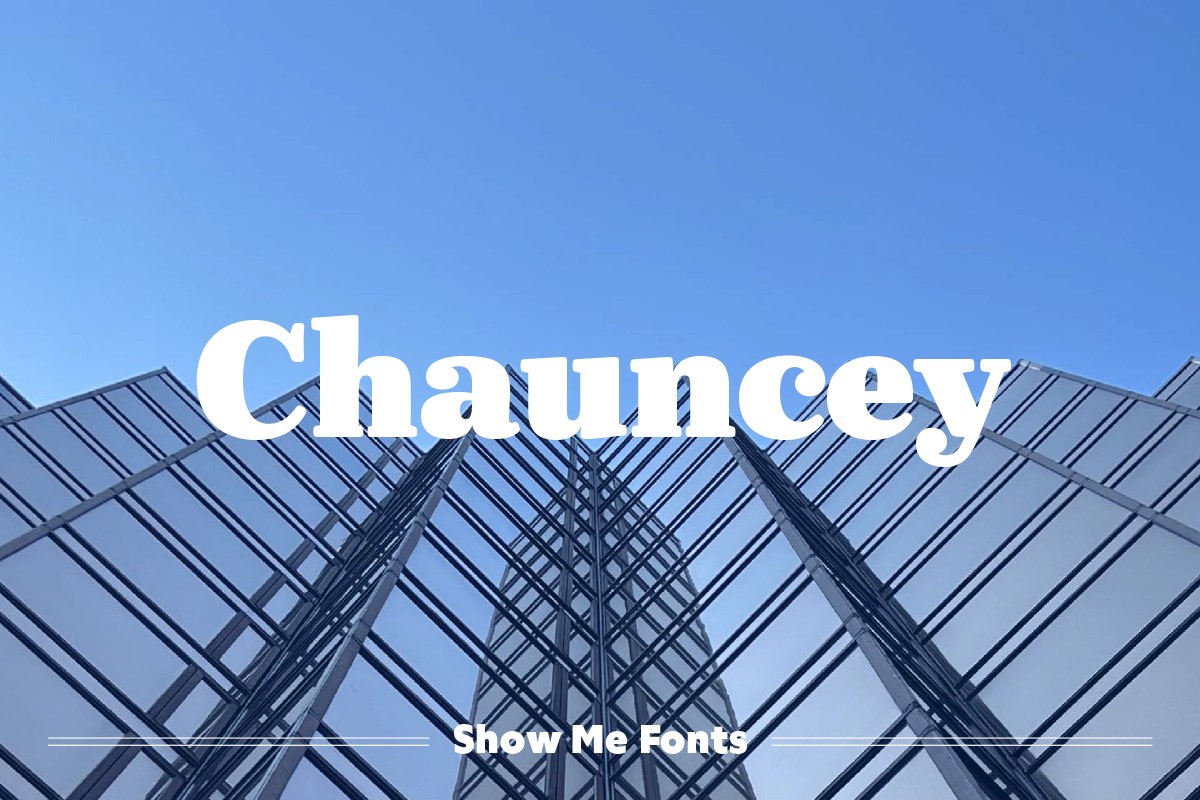 Шрифт Chauncey