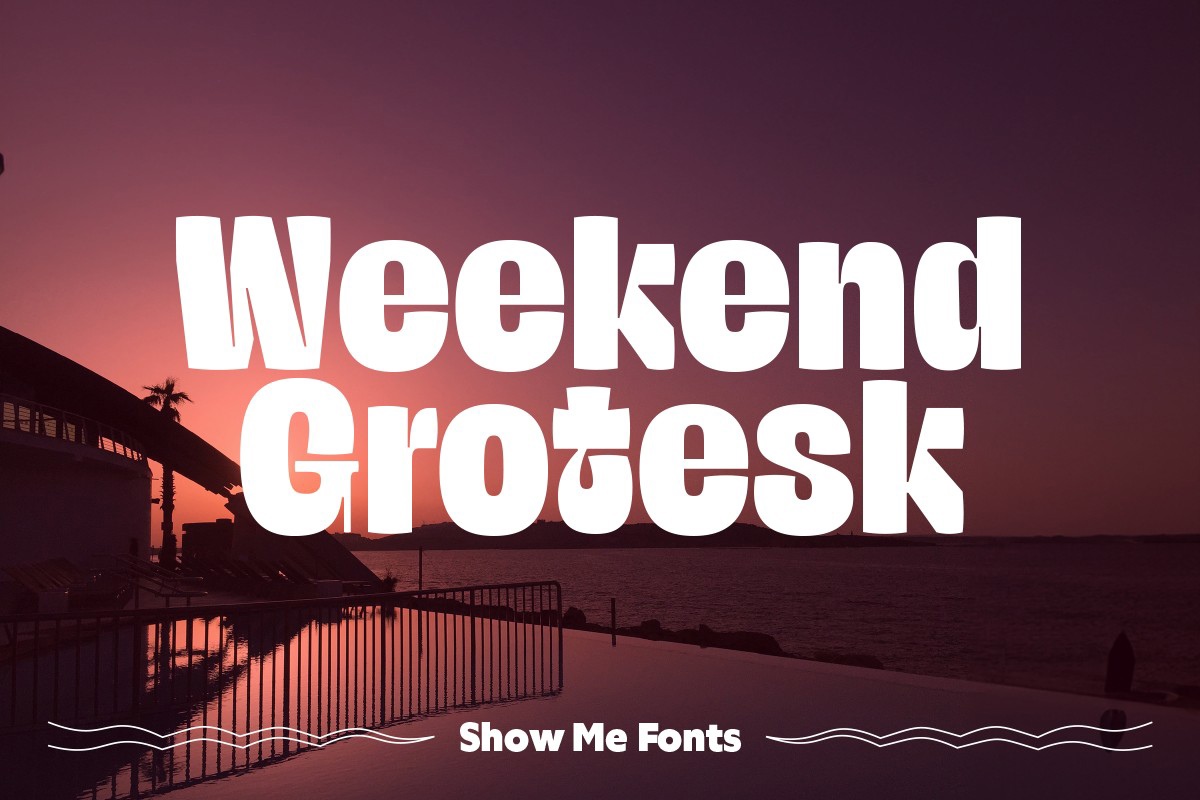 Шрифт Weekend Grotesk