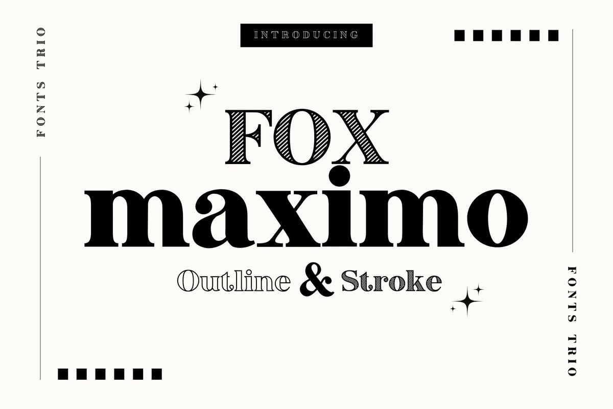 Шрифт Fox Maximo