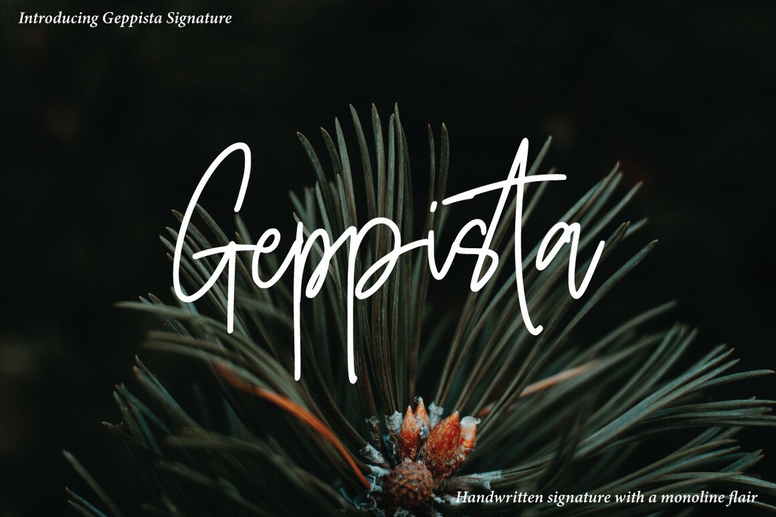 Шрифт Geppista Signature