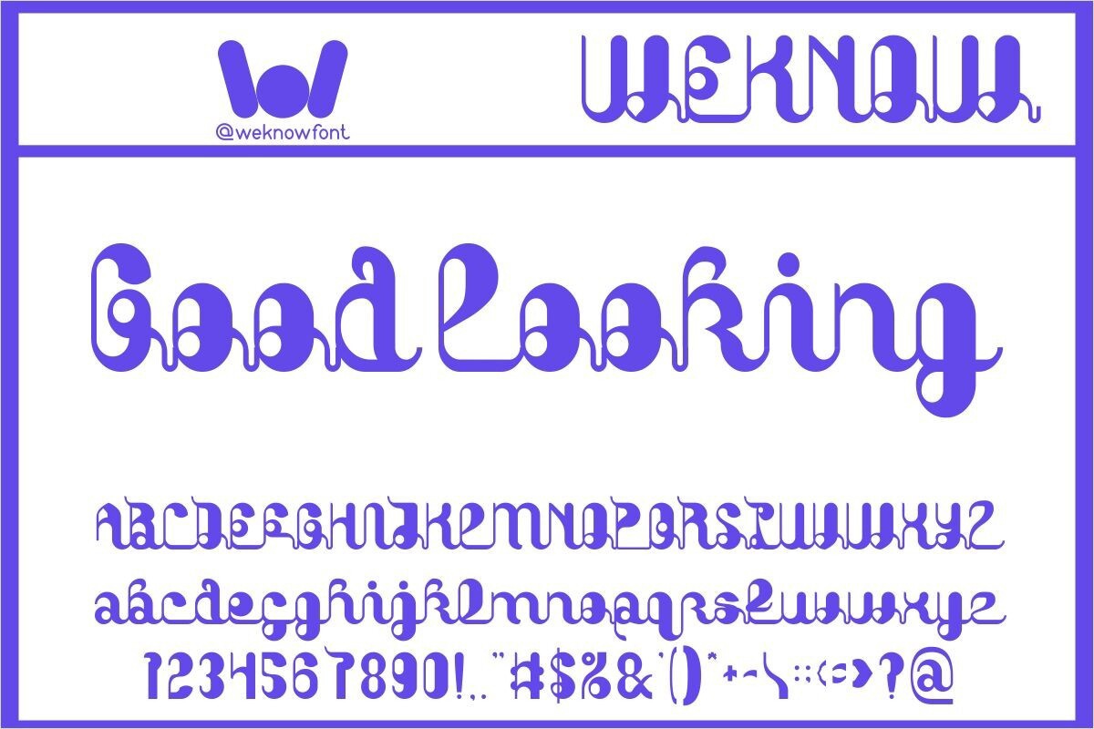 Шрифт Good Looking