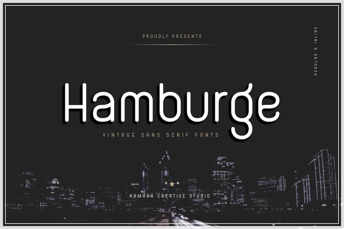Шрифт Hamburge