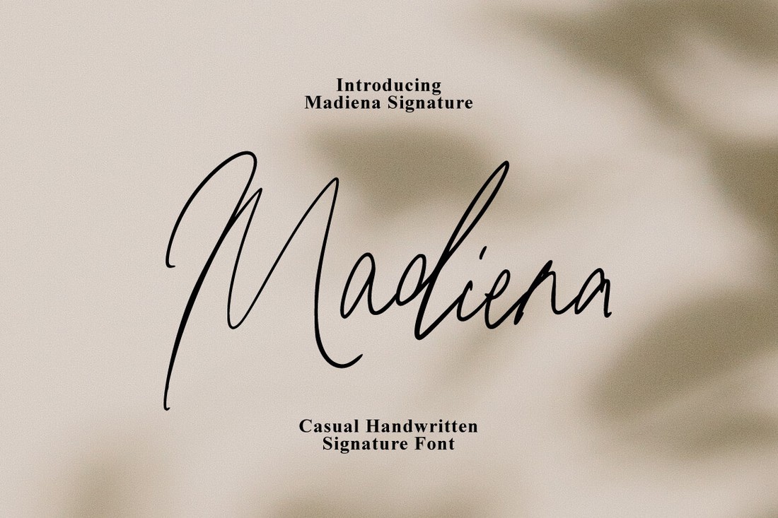 Шрифт Madiena Signature