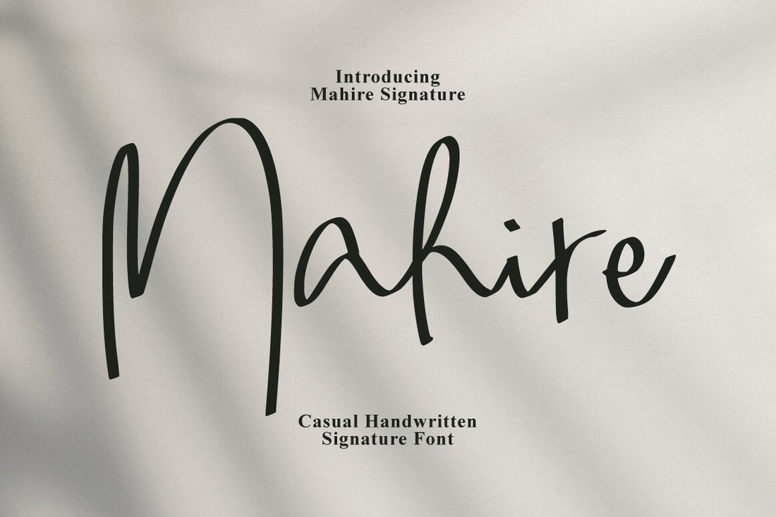 Шрифт Mahire Signature