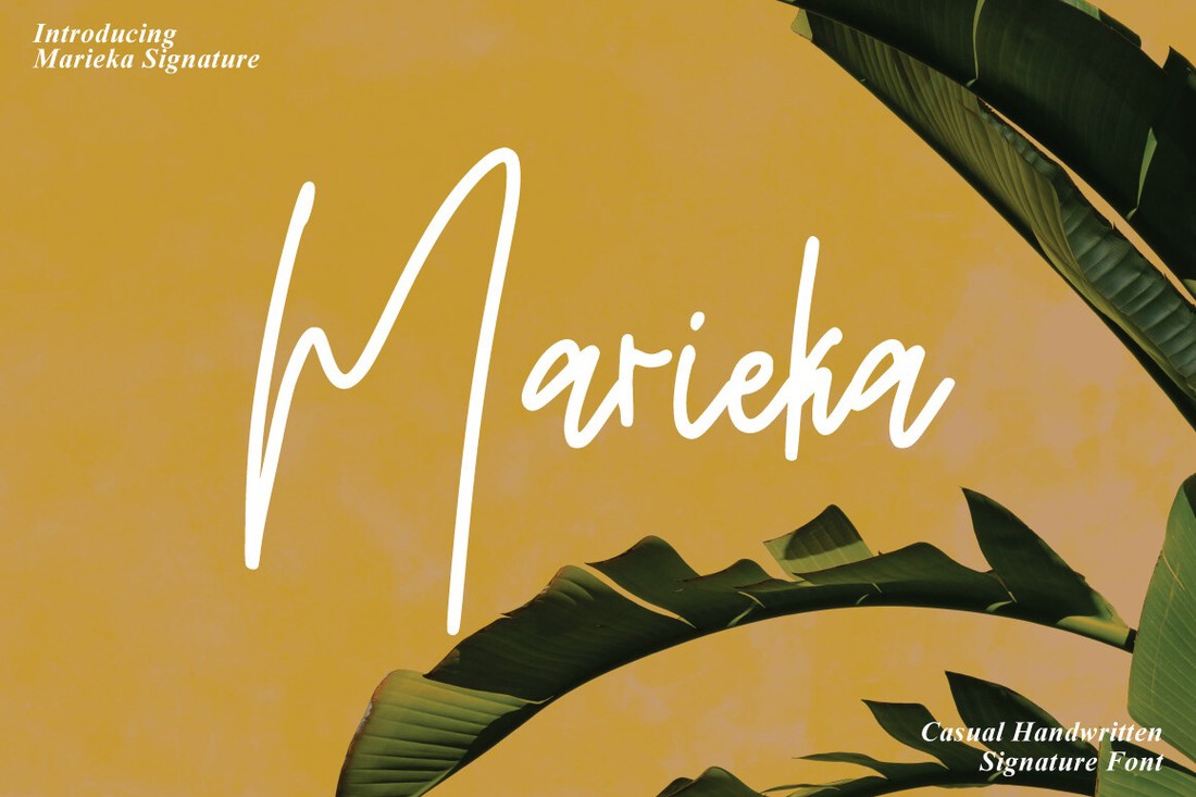Шрифт Marieka Signature