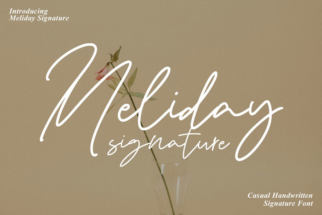 Шрифт Meliday Signature