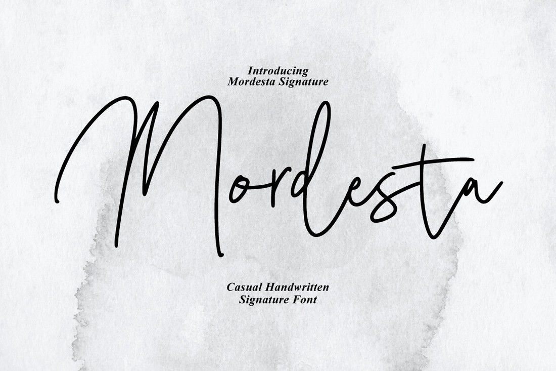 Шрифт Mordesta Signature