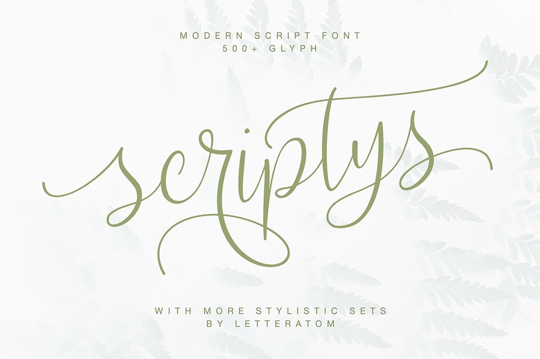 Шрифт Scriptys