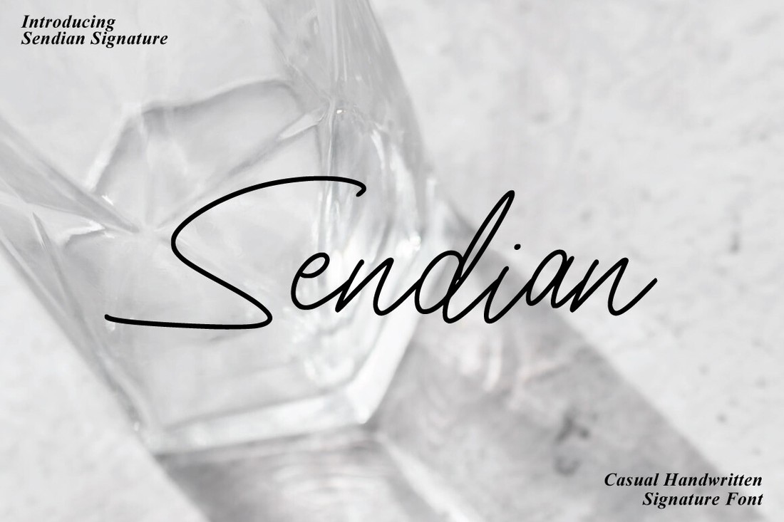 Шрифт Sendian Signature