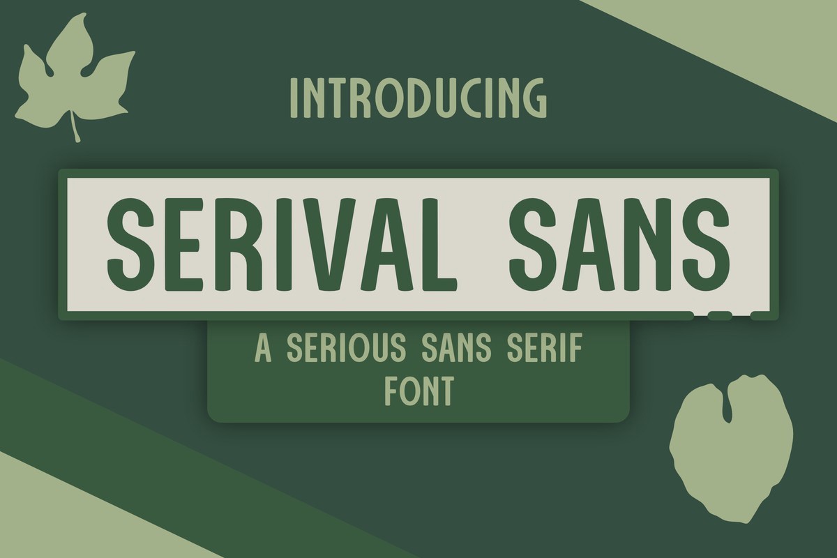 Шрифт Serival Sans