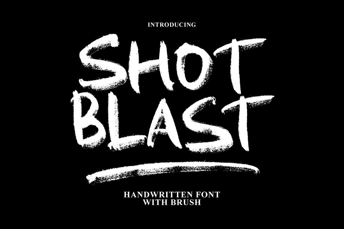 Шрифт Shot Blast Brush