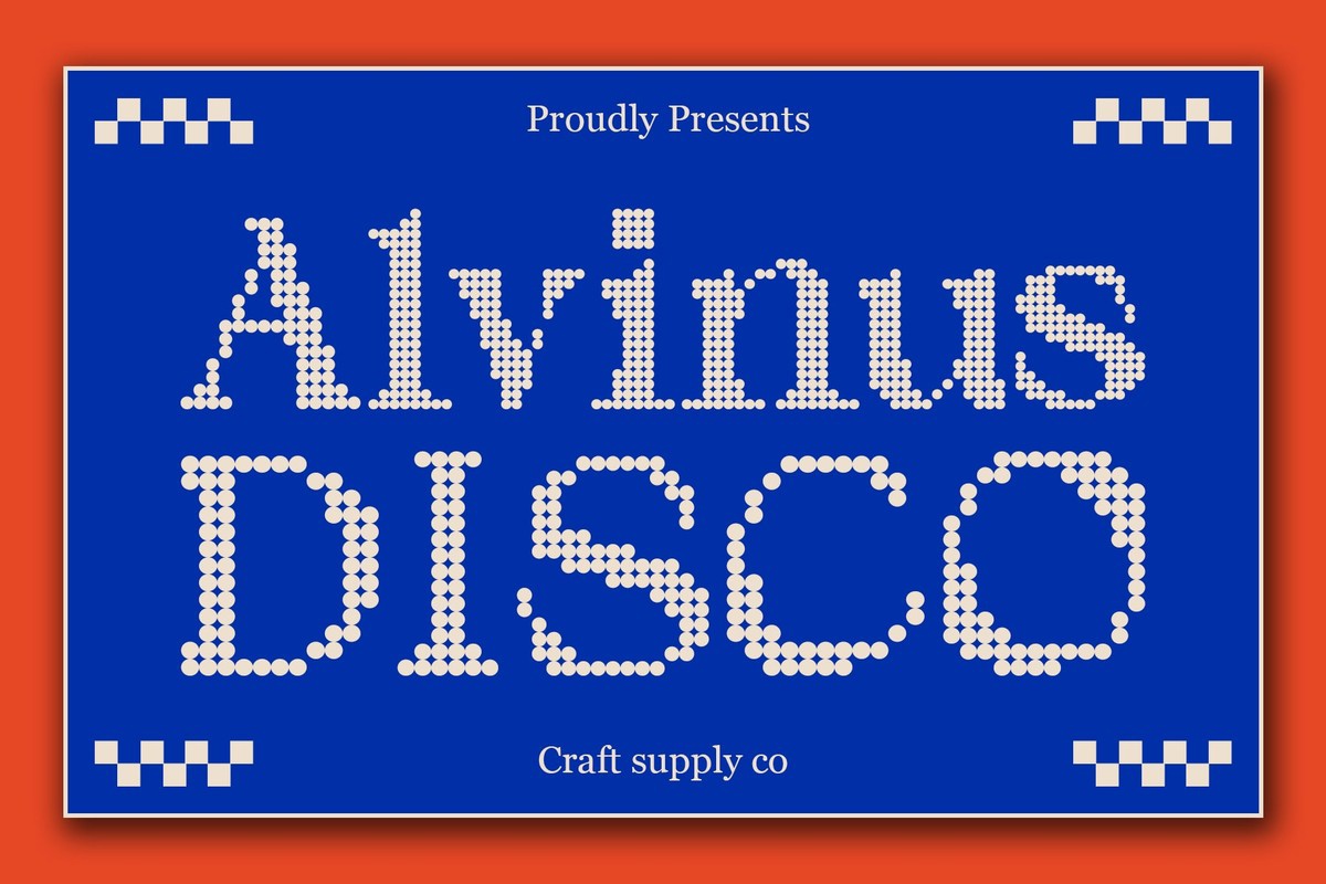 Шрифт Alvinus Disco