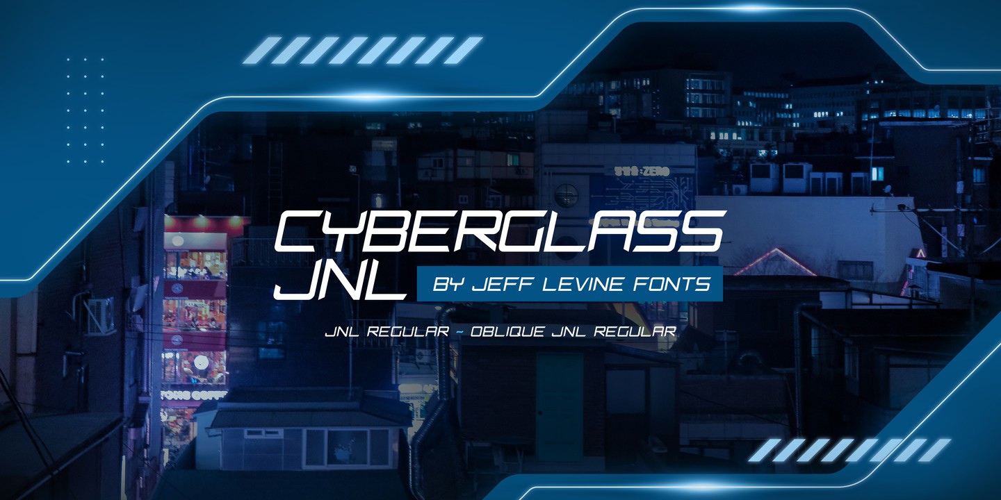 Шрифт Cyberglass JNL
