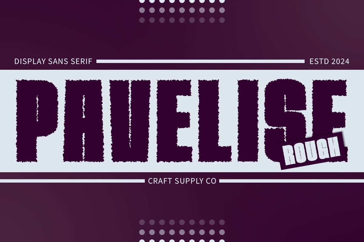 Шрифт Pavelise Rough