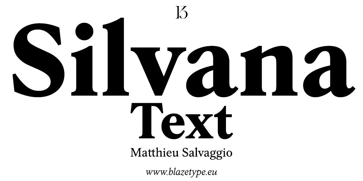 Шрифт Silvana Text