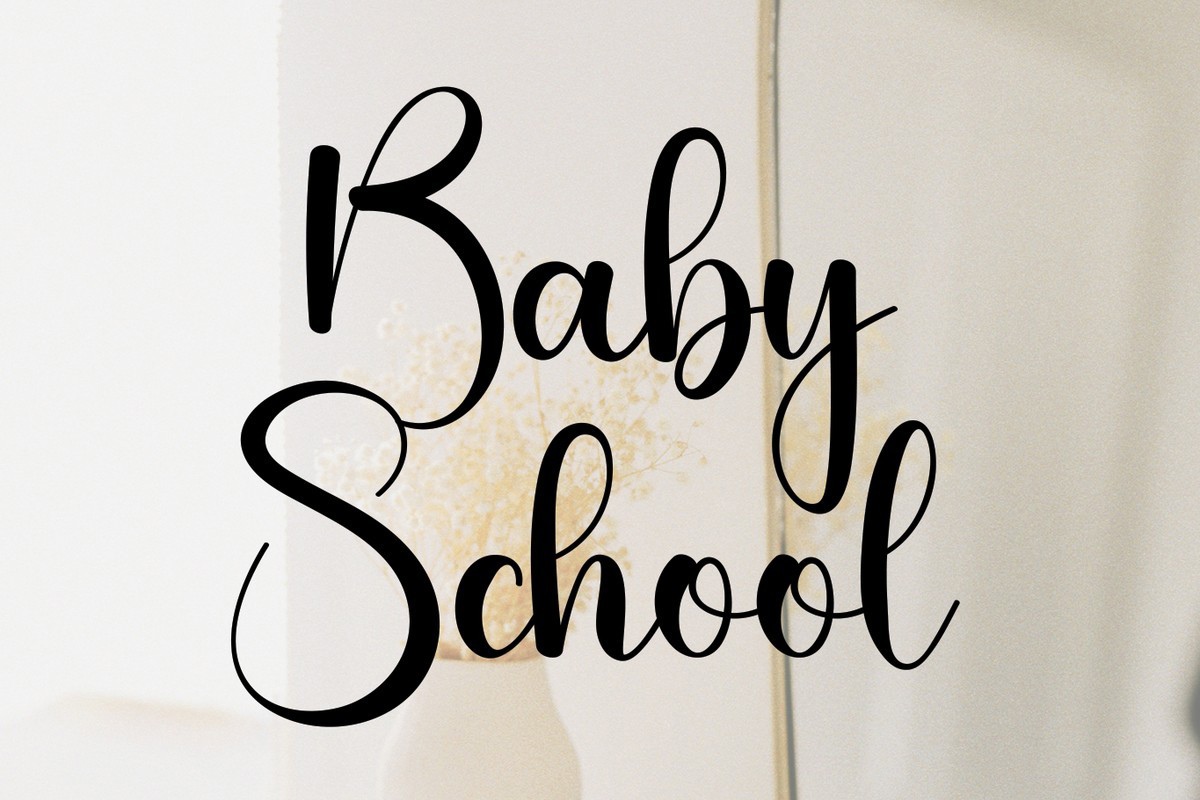 Шрифт Baby School