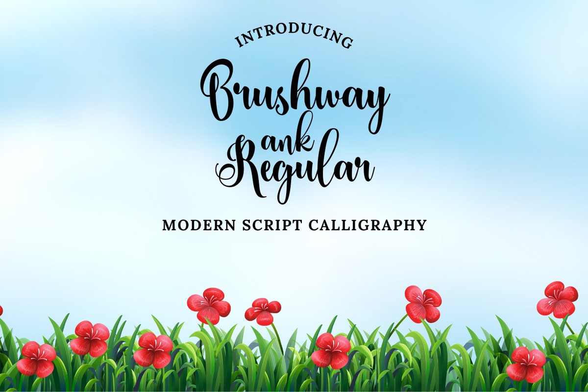 Шрифт Brushway Ank