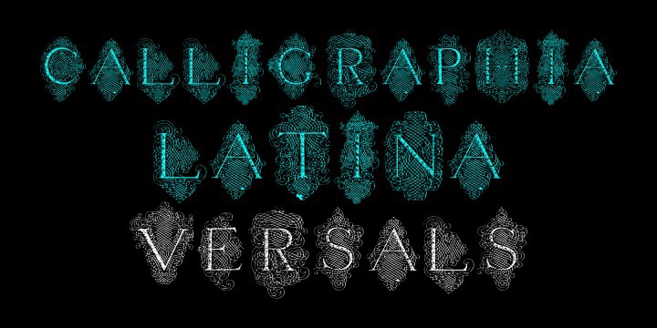 Шрифт Calligraphia Latina Versals