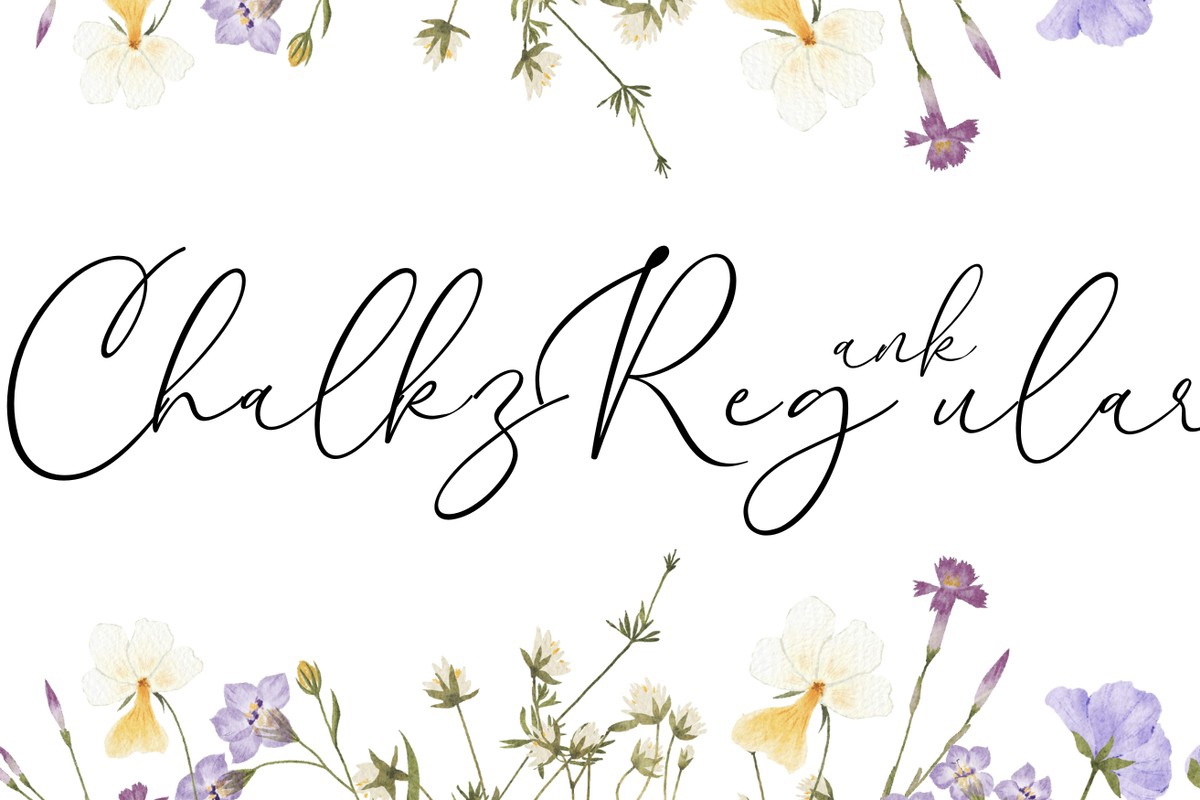 Шрифт Chalkz Ank