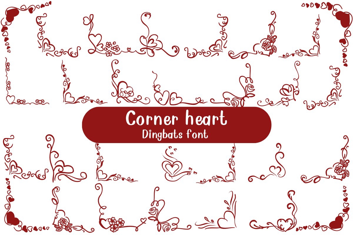 Шрифт Corner Heart