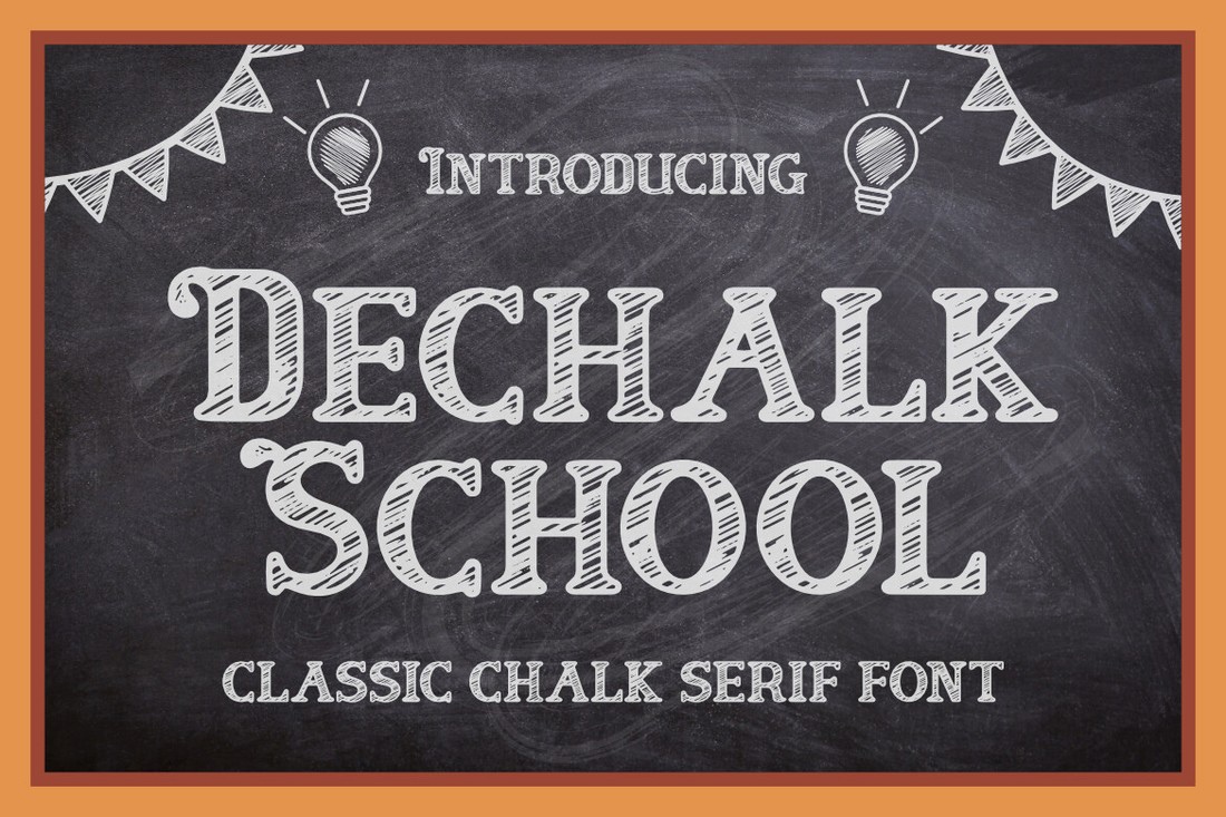 Шрифт Dechalk School