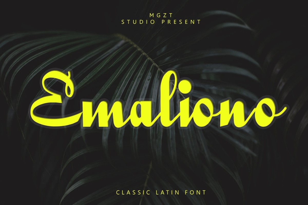 Шрифт Emaliono