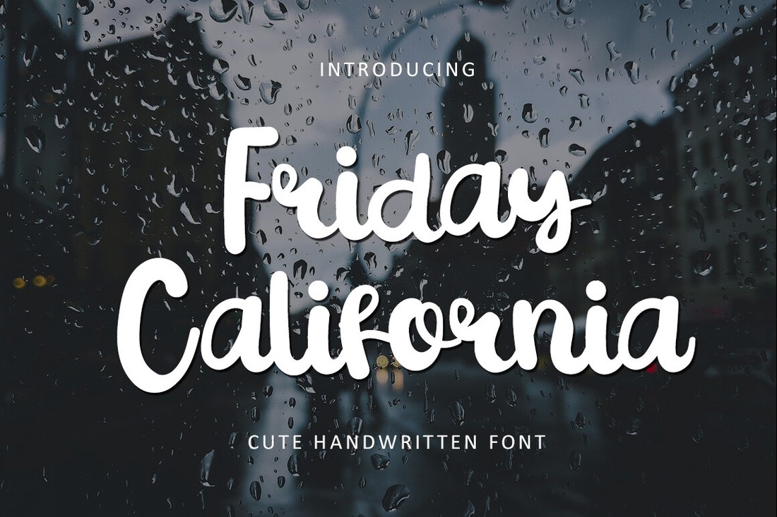 Шрифт Friday California