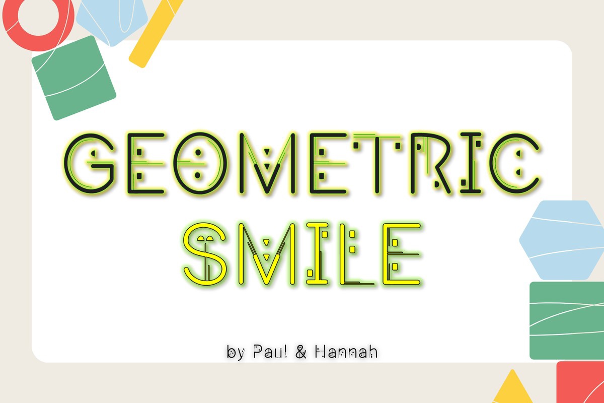 Шрифт Geomatic Smile