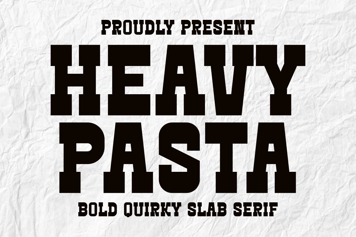 Шрифт Heavy Pasta
