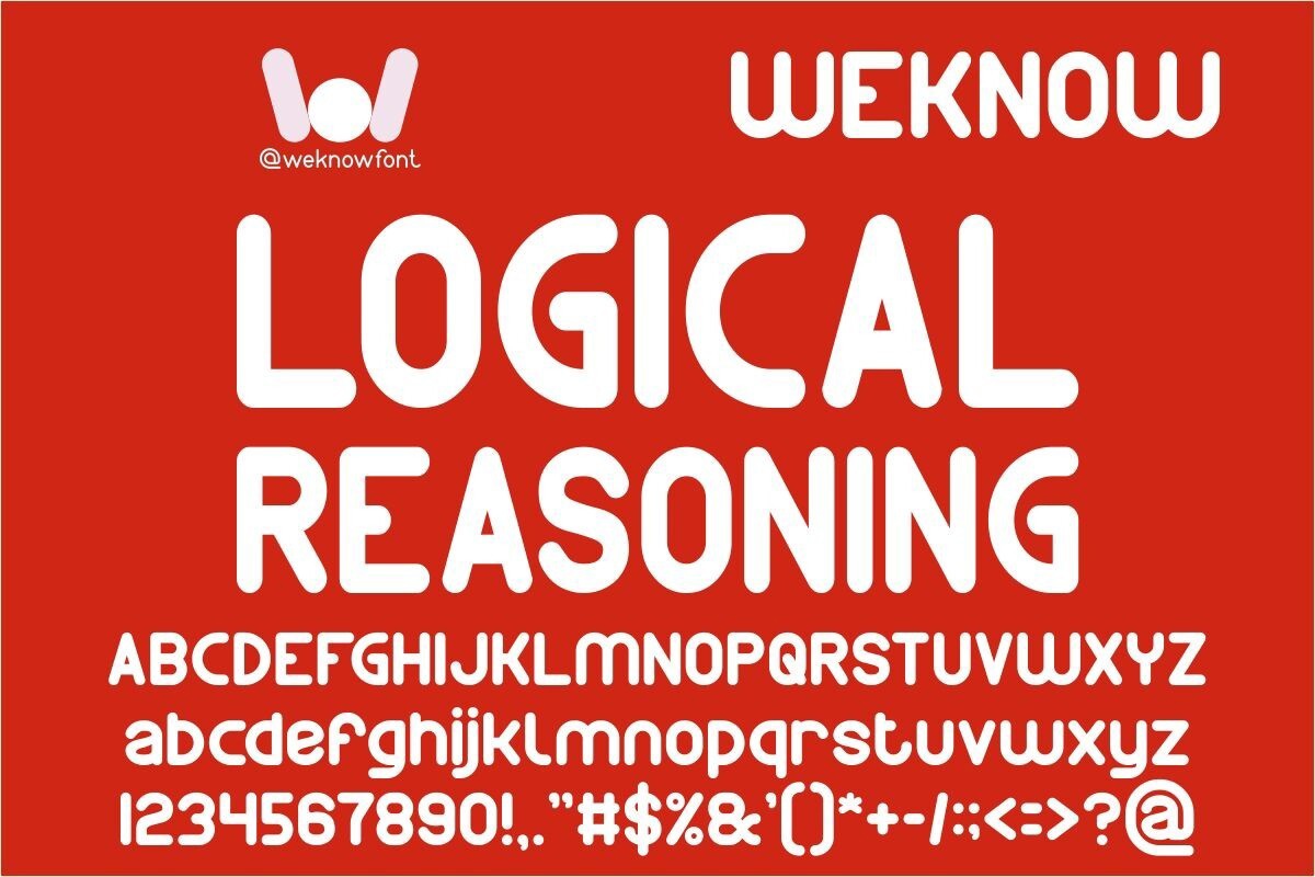 Шрифт Logical Reasoning