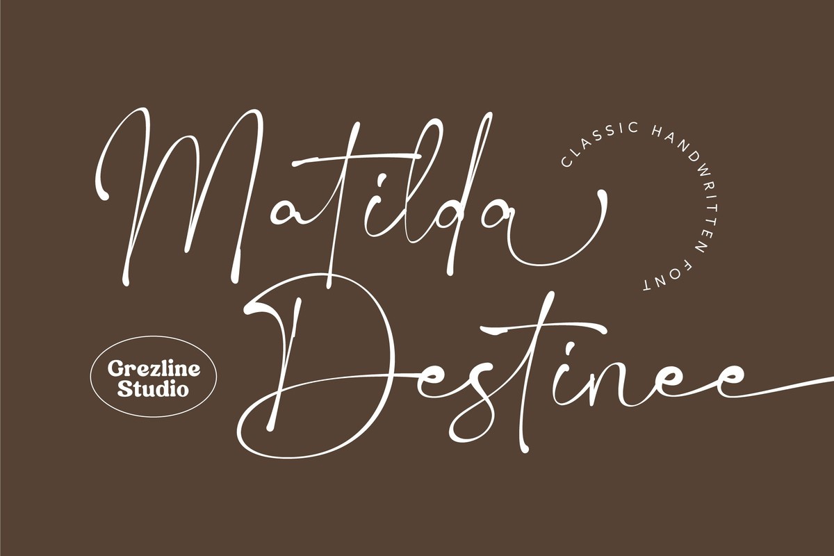 Шрифт Matilda Destinee